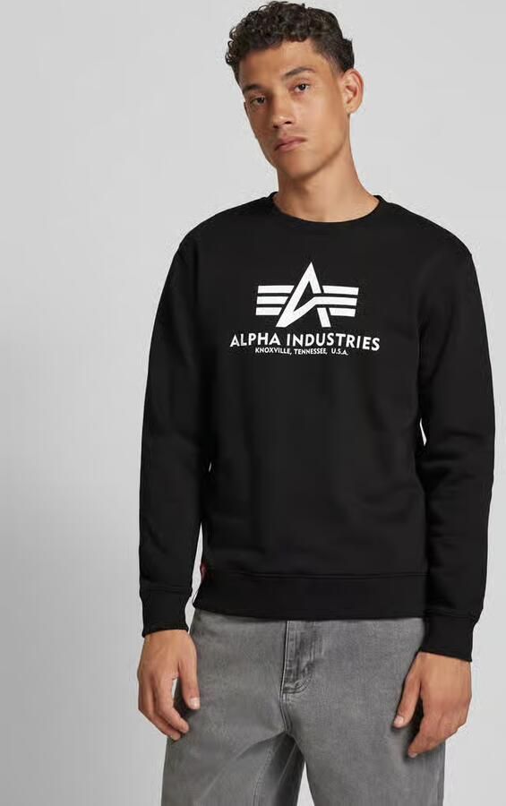 Alpha industries Sweatshirt met logoprint model 'BASIC SWEATER' - Foto 2