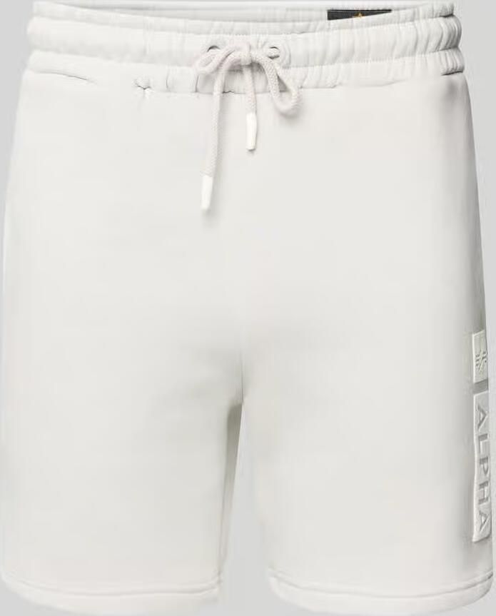 Alpha industries Sweatshorts met elastische band en tunnelkoord - Foto 4