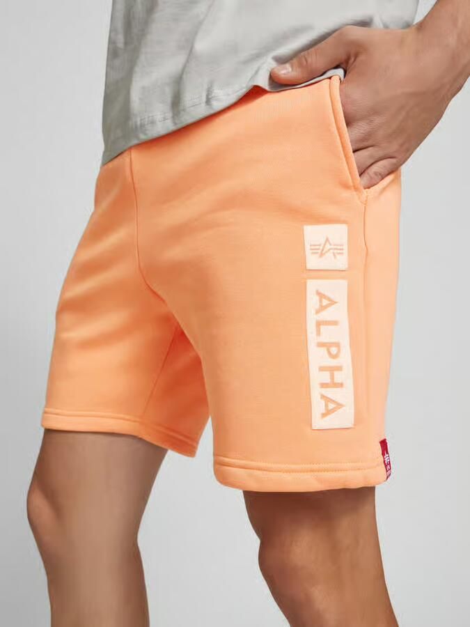Alpha industries Sweatshorts met elastische band en tunnelkoord - Foto 2