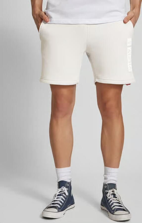 Alpha industries Sweatshorts met elastische band en tunnelkoord - Foto 8