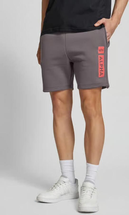 Alpha industries Sweatshorts met elastische band en tunnelkoord - Foto 10