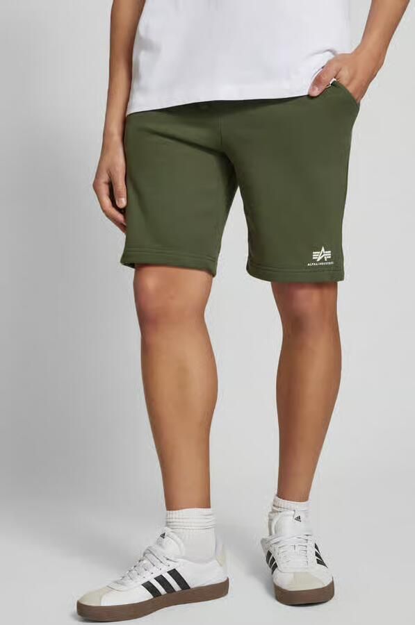 Alpha industries Sweatshorts met elastische band en tunnelkoord - Foto 11