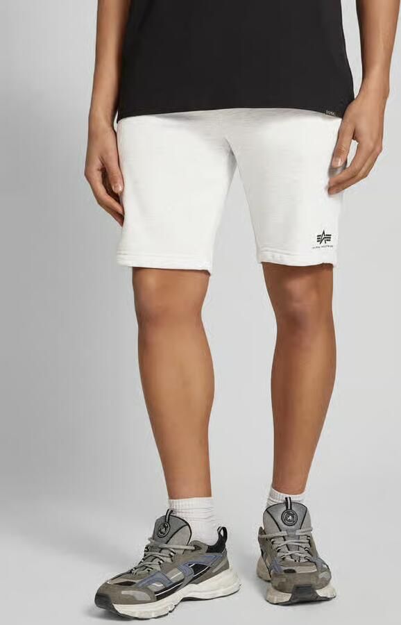Alpha industries Sweatshorts met elastische band en tunnelkoord - Foto 8