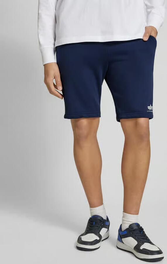 Alpha industries Sweatshorts met elastische band en tunnelkoord - Foto 6
