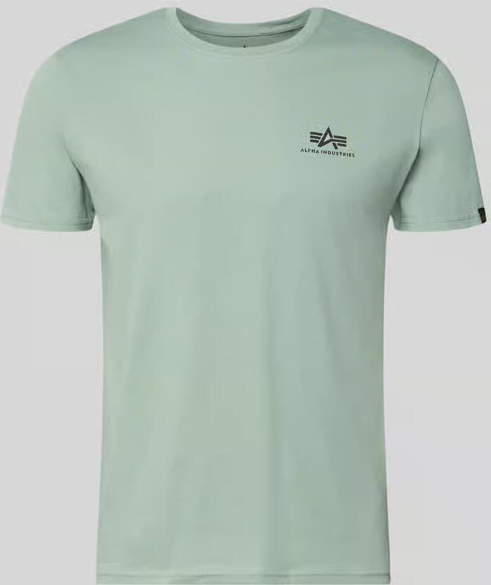 Alpha industries T-shirt met logoprint model 'BASIC T SMALL LOGO' - Foto 3
