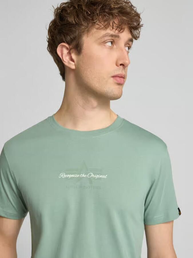 Alpha industries T-shirt met labeldetail