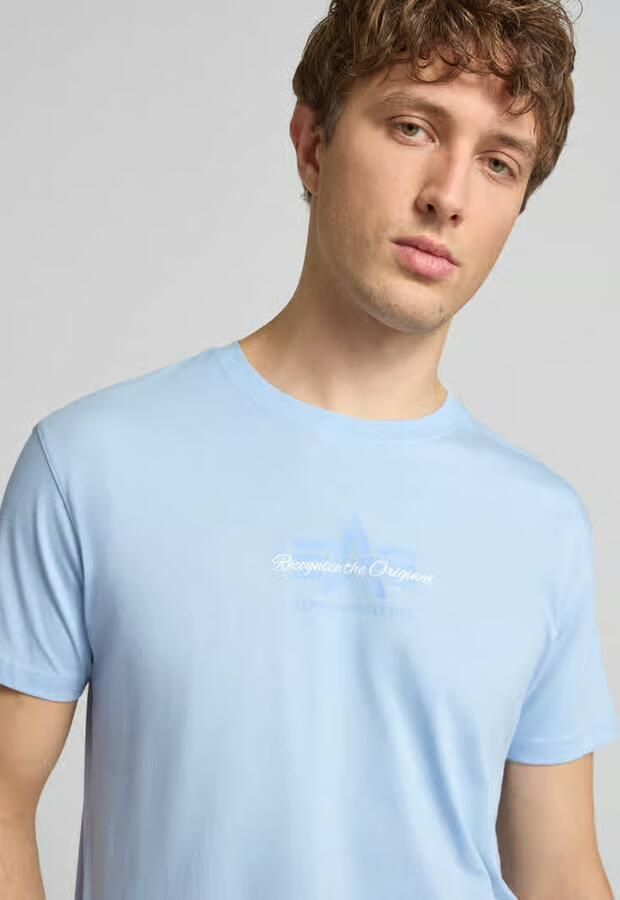 Alpha industries T-shirt met labeldetail