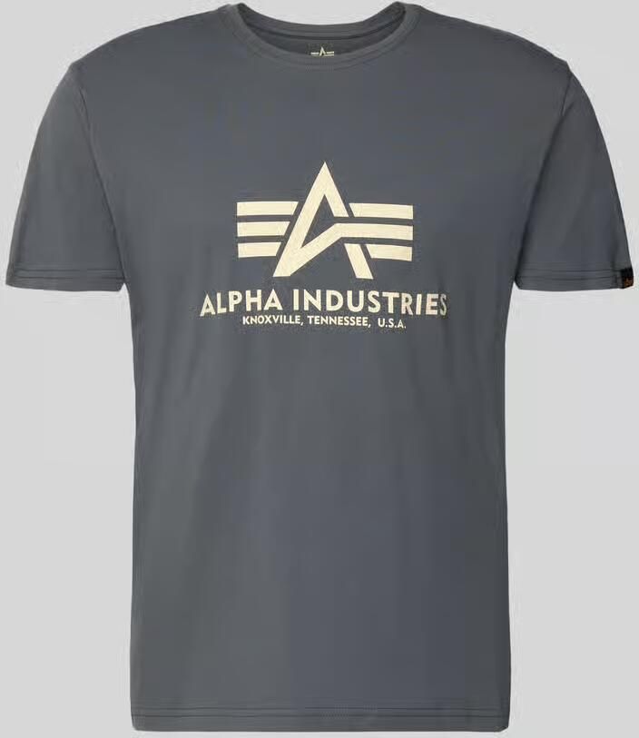Alpha industries T-shirt met labeldetail model 'BASIC' - Foto 3
