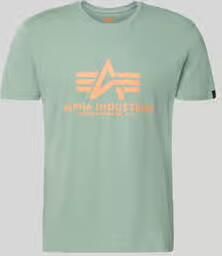 Alpha industries T-shirt met labeldetail model 'BASIC'