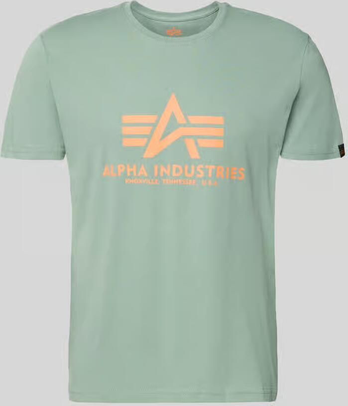 Alpha industries T-shirt met labeldetail model 'BASIC' - Foto 2
