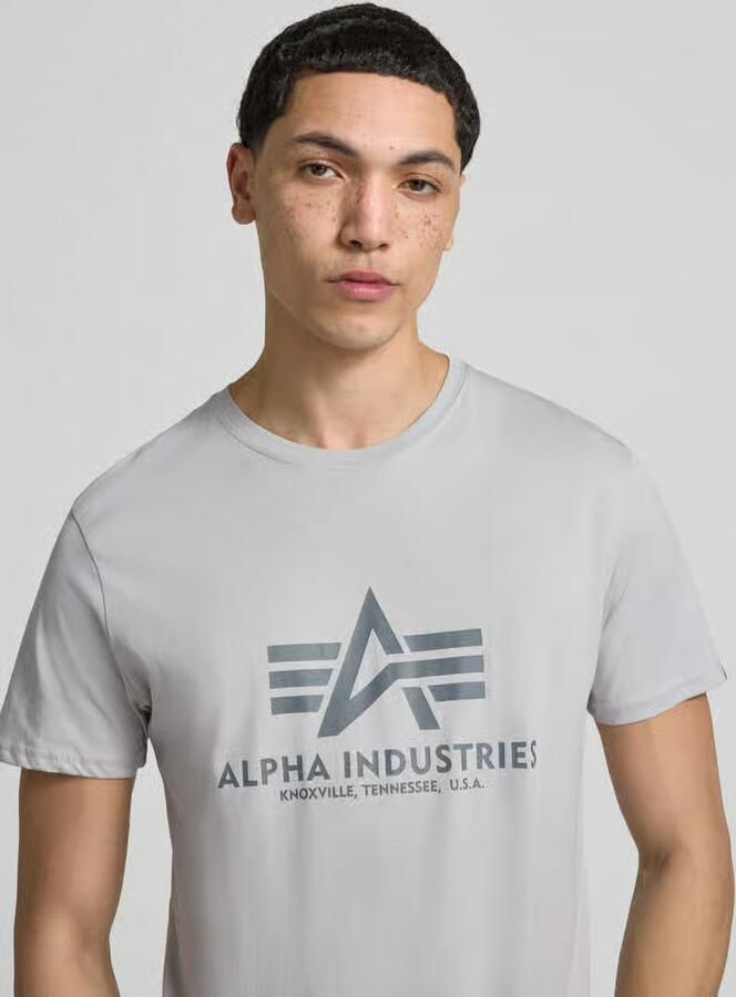 Alpha industries T-shirt met labeldetail model 'BASIC' - Foto 4