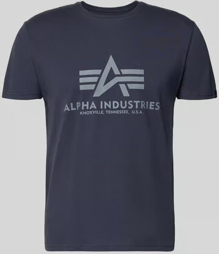 Alpha industries T-shirt met labeldetail model 'BASIC' - Foto 2