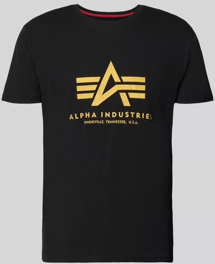 Alpha industries T-shirt met labeldetail model 'Basic' - Foto 2