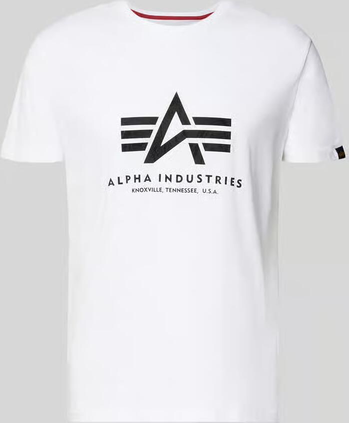 Alpha industries T-shirt met labeldetail model 'Basic' - Foto 2
