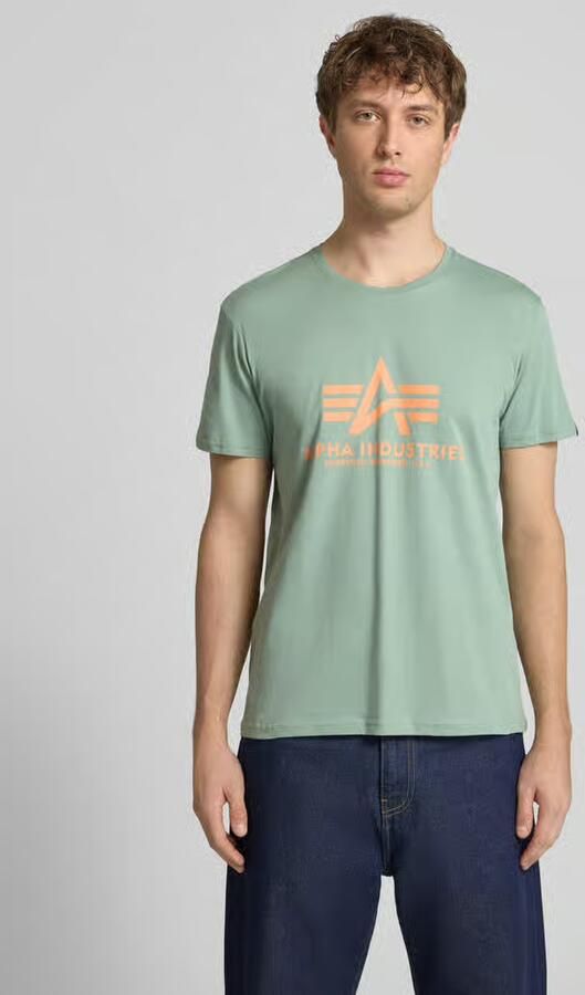 Alpha industries T-shirt met labeldetail model 'BASIC' - Foto 3