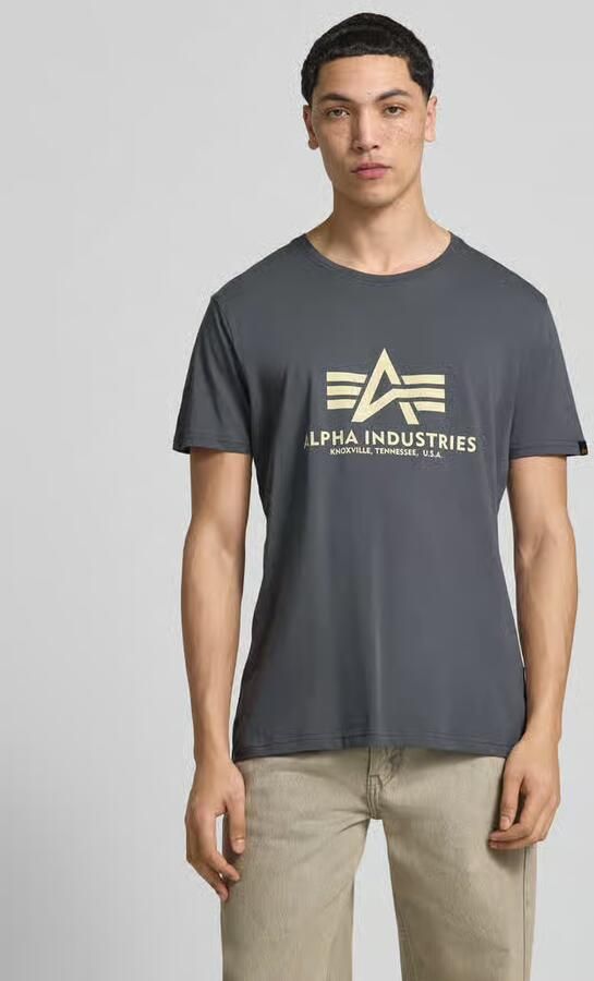 Alpha industries T-shirt met labeldetail model 'BASIC' - Foto 5