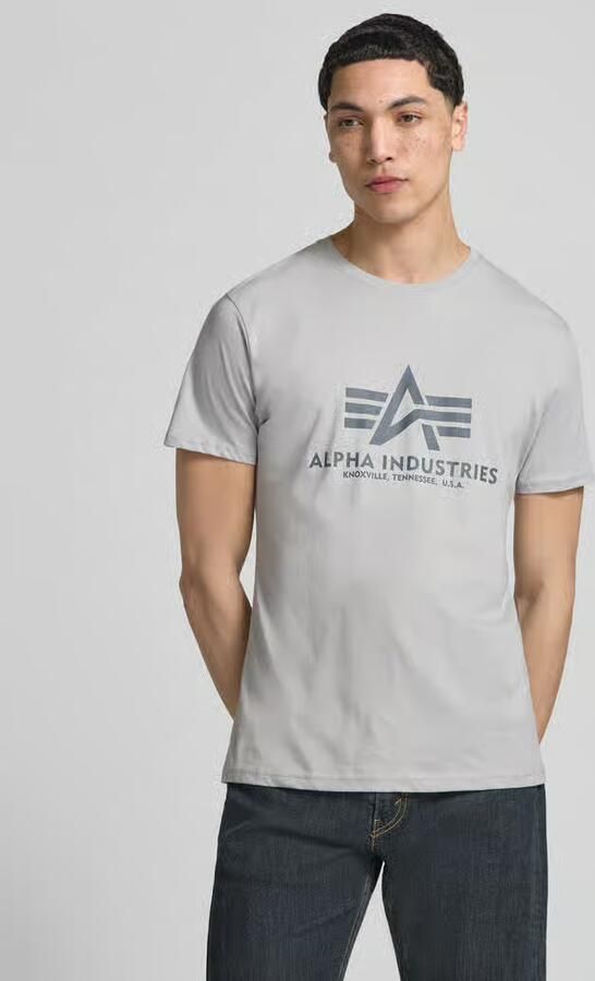 Alpha industries T-shirt met labeldetail model 'BASIC' - Foto 10