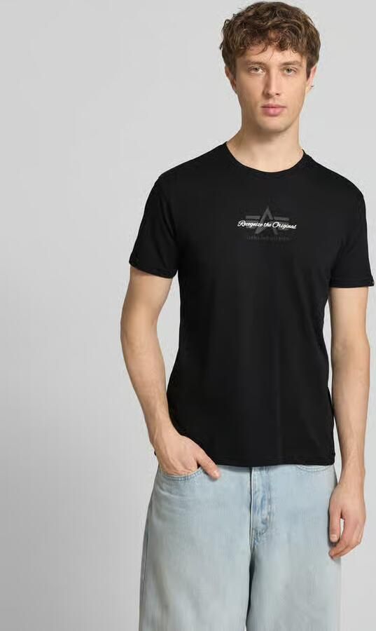 Alpha industries T-shirt met labeldetail model 'Foam' - Foto 2