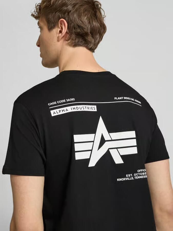 Alpha Industries Shirt met ronde hals Label T BP - Foto 3