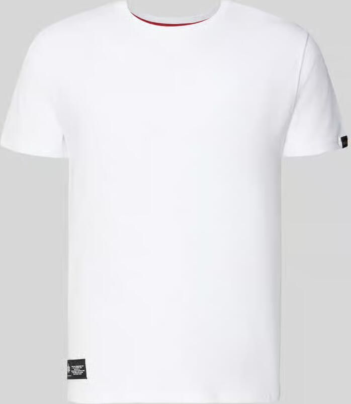 Alpha industries T-shirt met labeldetails en ronde hals - Foto 4