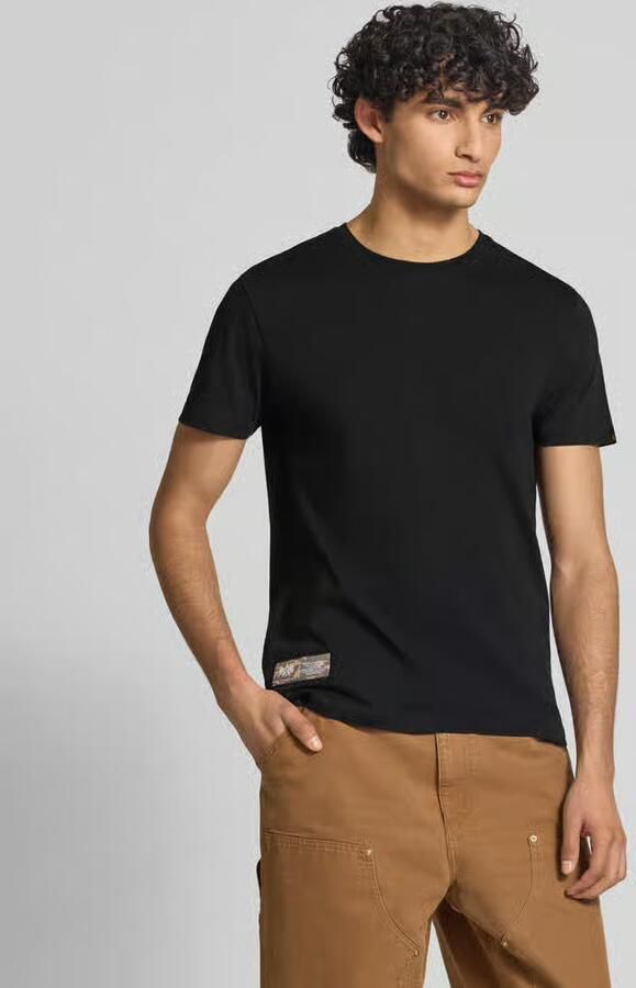 Alpha industries T-shirt Korte Mouw SS258504-03 BLACK - Foto 3