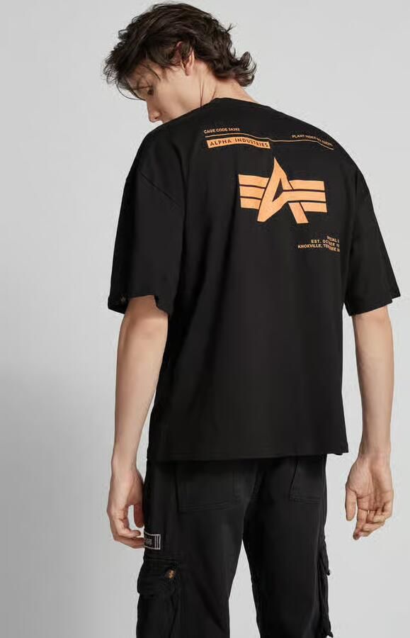 Alpha industries Logo Back Print Tee Men T-Shirts & Polo's zwart Maat S Kleding - Foto 8