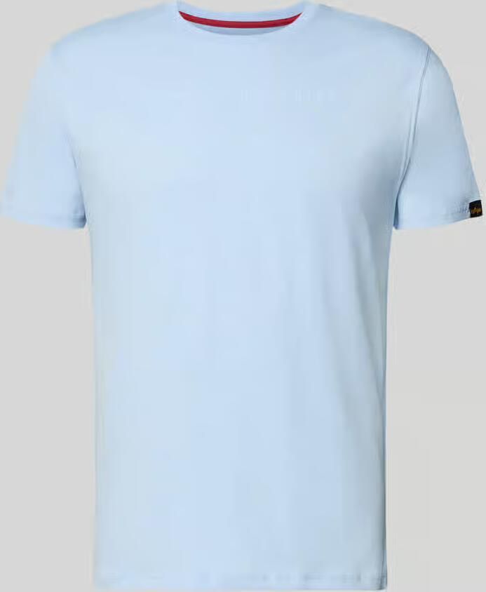 Alpha industries T-shirt met labelprint en ronde hals - Foto 2