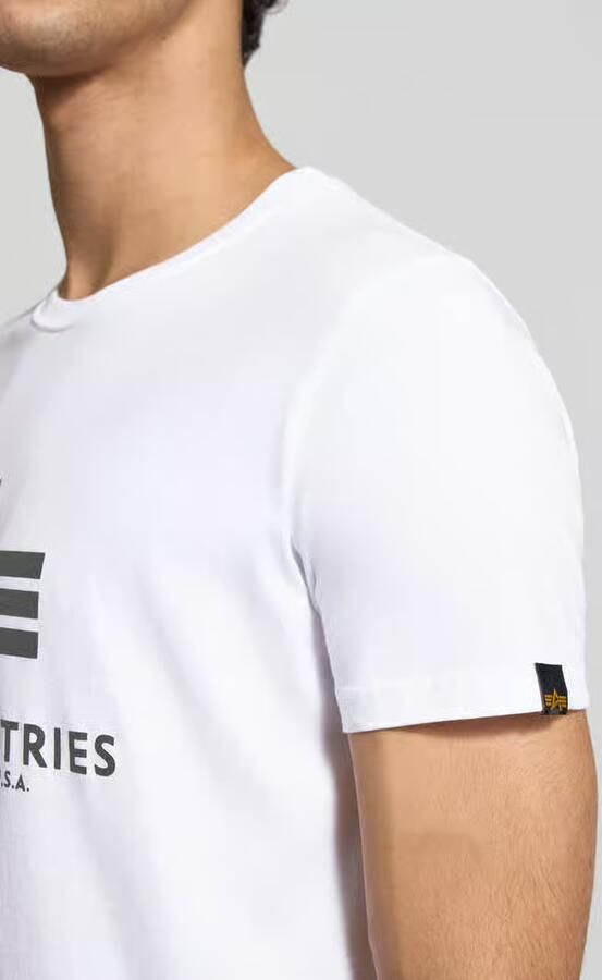 Alpha industries T-shirt met labelprint model 'BASIC' - Foto 4