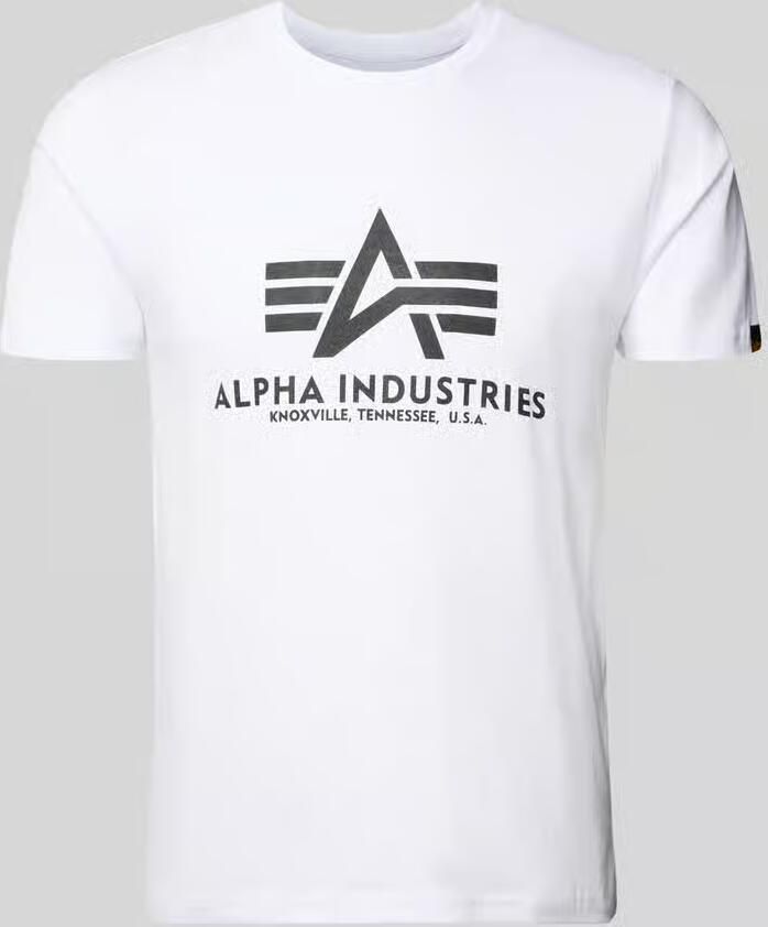Alpha industries T-shirt met labelprint model 'BASIC'
