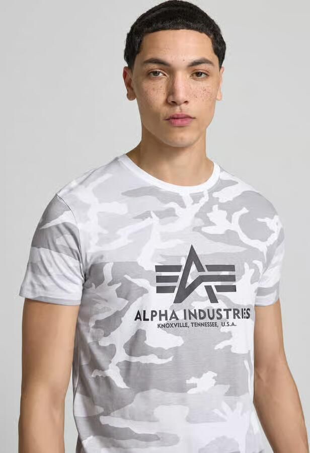 Alpha industries Basic T Camo T-shirts Kleding white camo maat: M beschikbare maaten:M L - Foto 5
