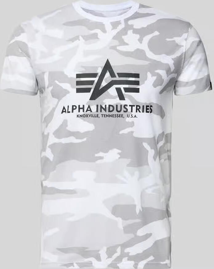 Alpha industries Basic T Camo T-shirts Kleding white camo maat: M beschikbare maaten:M L - Foto 6