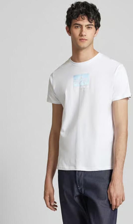 Alpha Industries T-shirt Men T-Shirts Satin Logo T - Foto 2