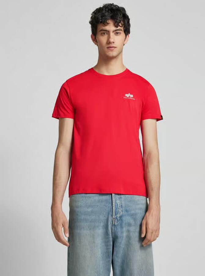 Alpha industries Katoenen T-shirt Regular Fit Mannen Red Heren - Foto 6