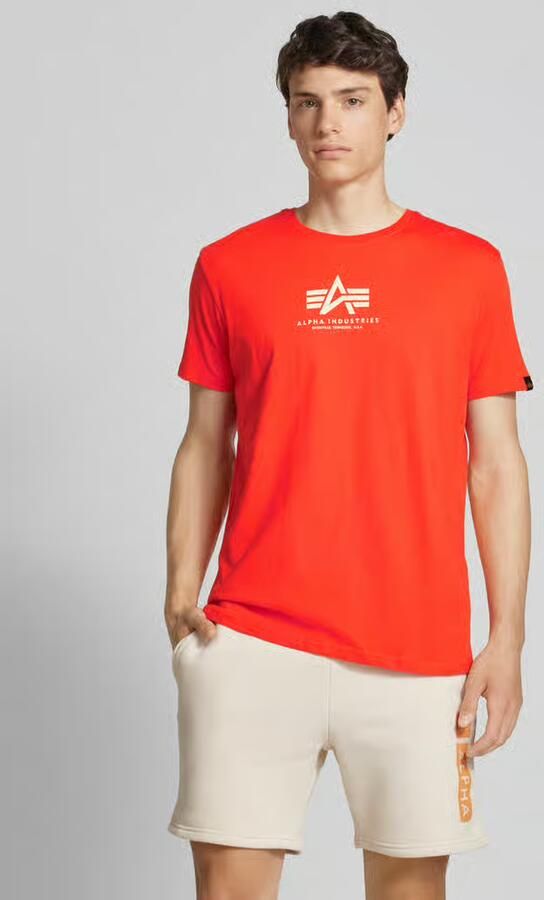 Alpha industries T-shirt met labelprint - Foto 4