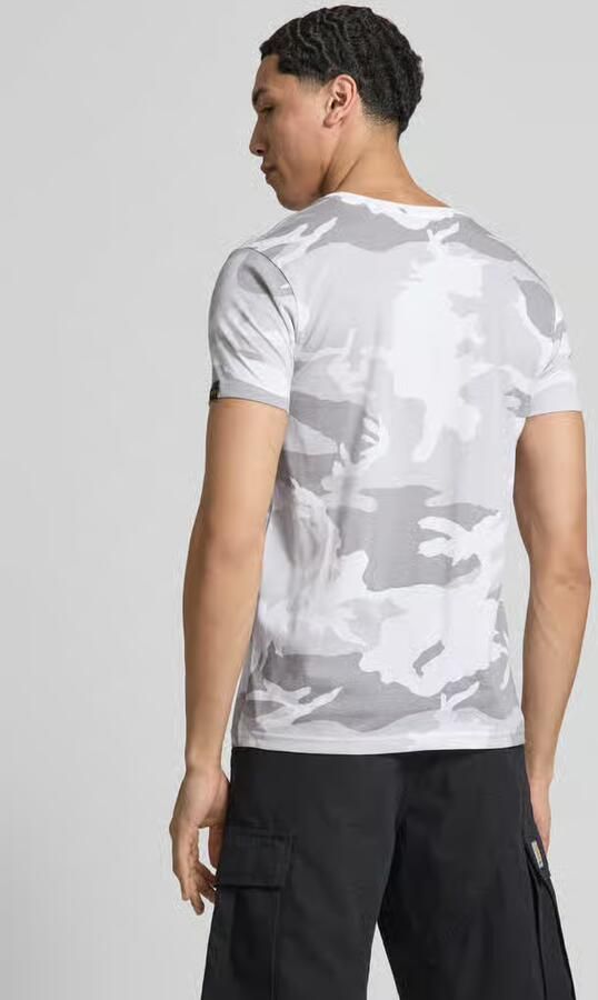 Alpha industries Basic T Camo T-shirts Kleding white camo maat: M beschikbare maaten:M L - Foto 10