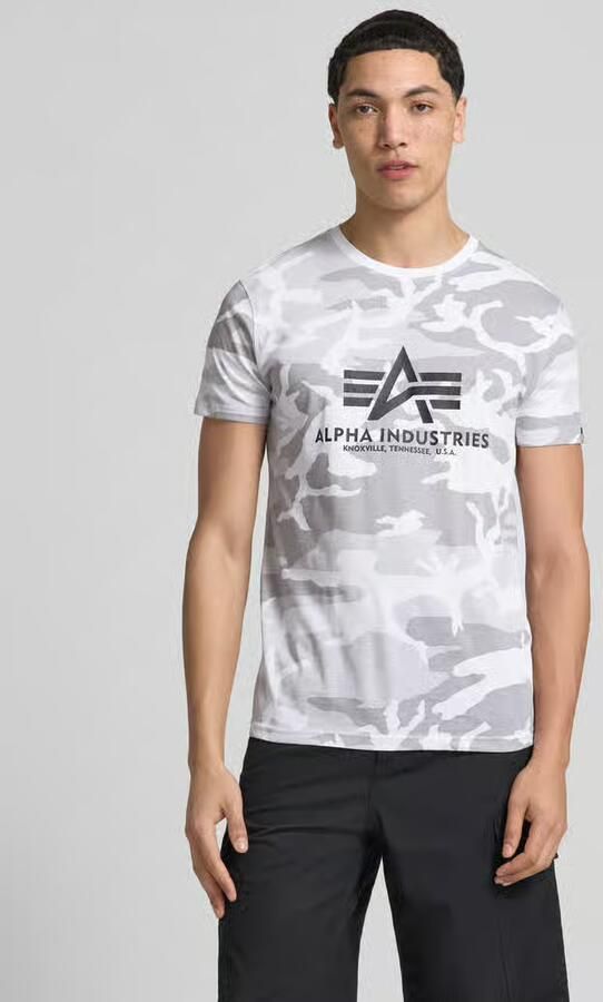 Alpha industries Basic T Camo T-shirts Kleding white camo maat: M beschikbare maaten:M L - Foto 9
