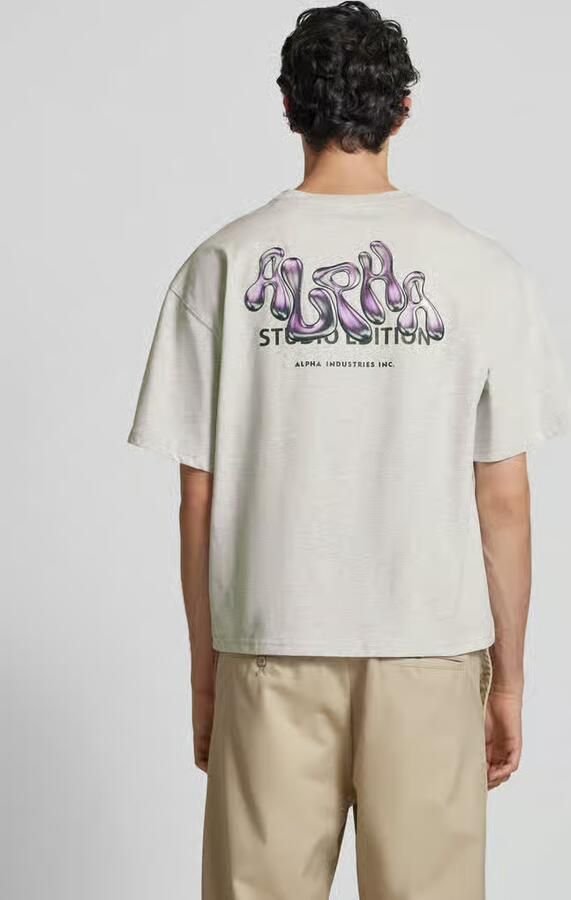 Alpha industries T-shirt met labelprint model 'Studio Edition' - Foto 2