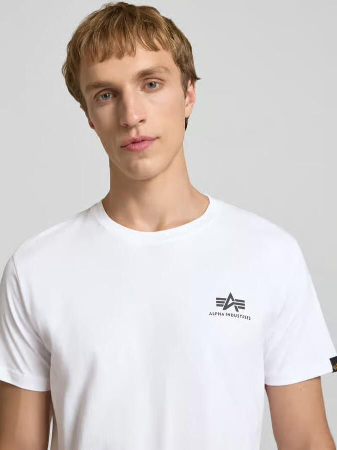Alpha Industries Shirt met ronde hals Basic T Small Logo 2 Pack (set 2-delig) - Foto 3