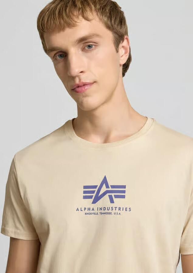Alpha industries T-shirt met logo en ronde hals