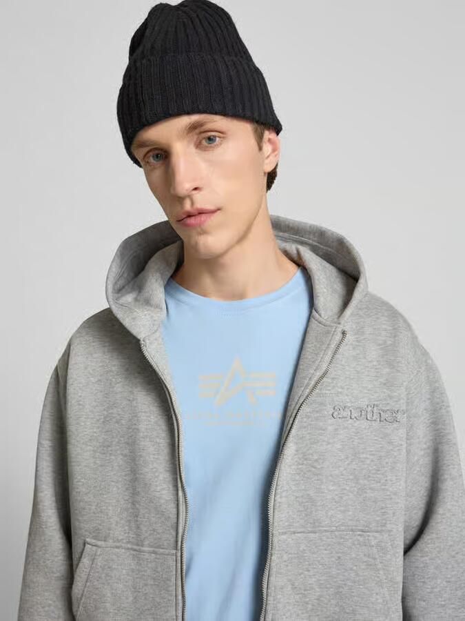 Alpha industries T-shirt met logo en ronde hals