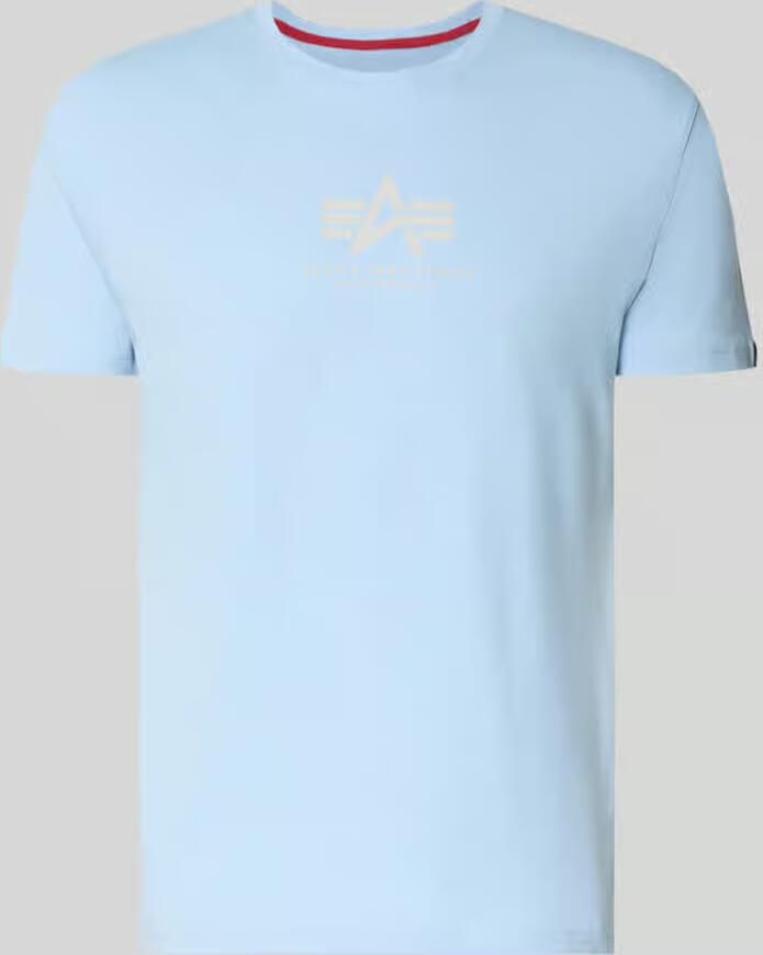 Alpha industries T-shirt met logo en ronde hals - Foto 2