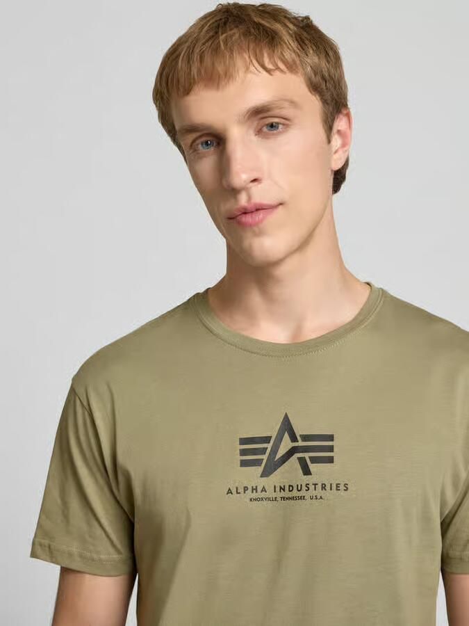 Alpha industries Basic T Ml T-shirts Kleding olive maat: XXL beschikbare maaten:S XXL