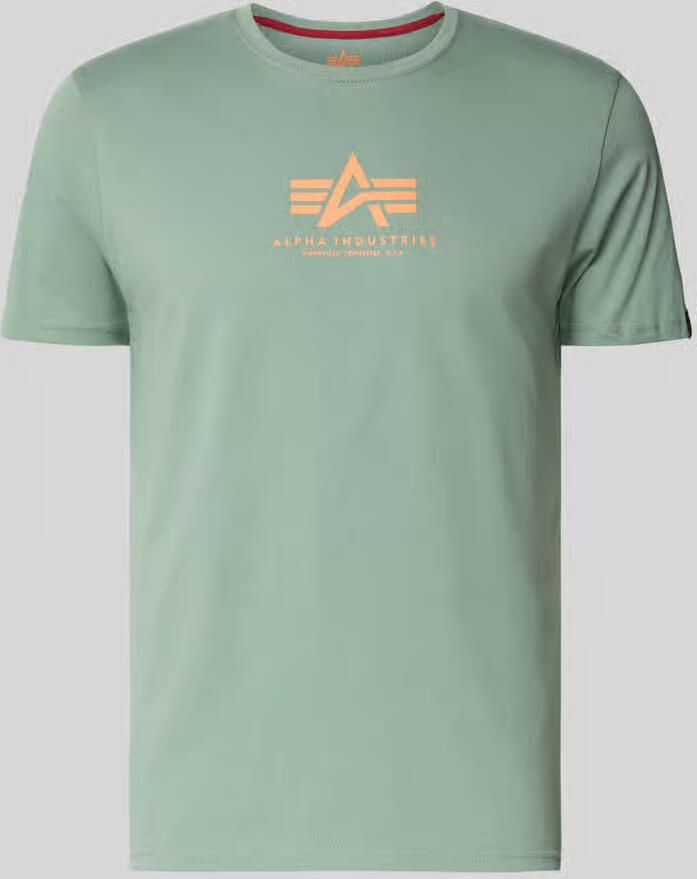 Alpha industries T-shirt met logo en ronde hals - Foto 2