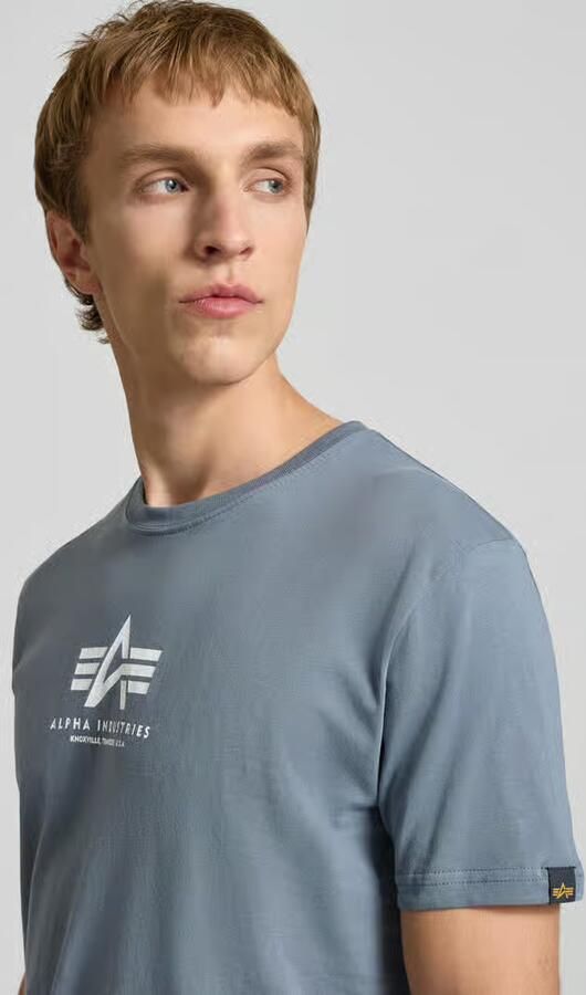 Alpha Industries Shirt met ronde hals Basic T ML - Foto 2