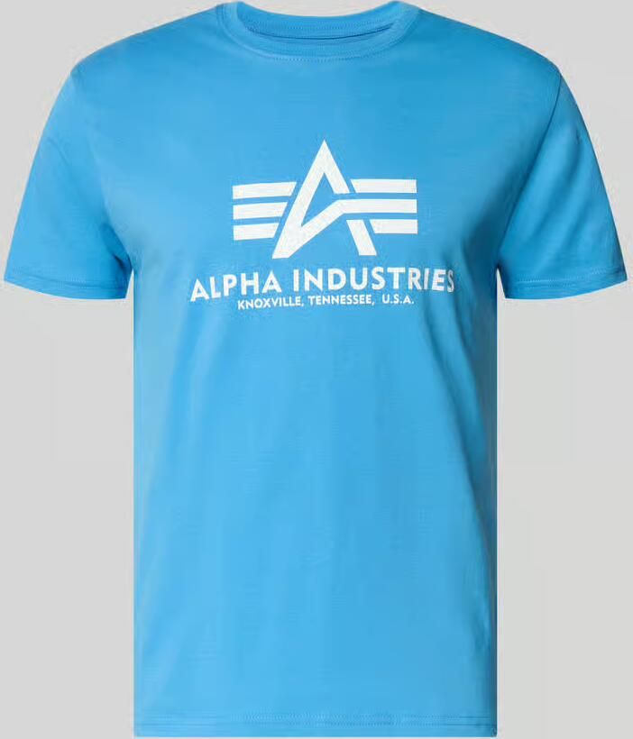 Alpha industries T-shirt met logo en ronde hals - Foto 2