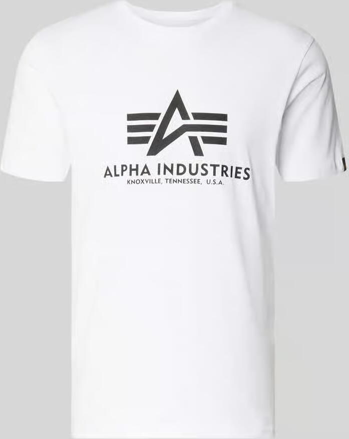 Alpha industries T-shirt met labelprint in een set van 2 stuks model 'BASIC' - Foto 5