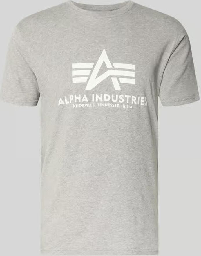 Alpha industries T-shirt met labelprint in een set van 2 stuks model 'BASIC' - Foto 2
