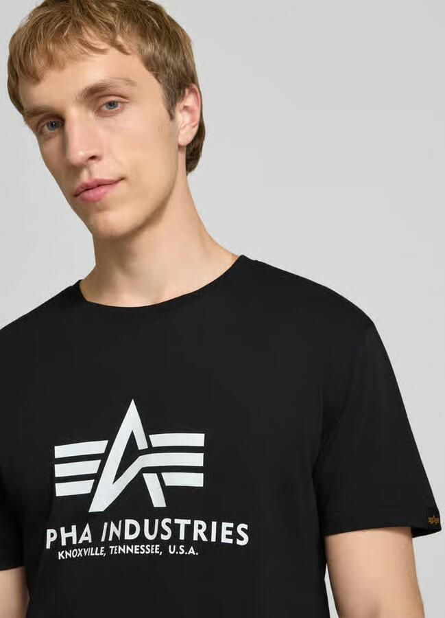Alpha industries Katoenen T-shirt Regular Fit Pak Black Heren - Foto 3