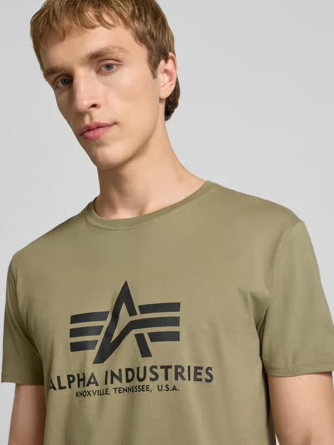 Alpha industries T-shirt met labelprint in een set van 2 stuks model 'BASIC' - Foto 5