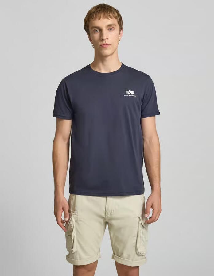 Alpha Industries Shirt met ronde hals Basic T Small Logo 2 Pack (set 2-delig) - Foto 4